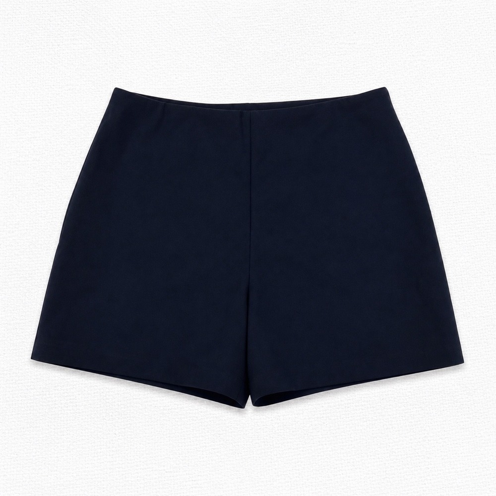 Lauren Vidal Paris Navy Tailored Shorts Women T4 Minimalist France